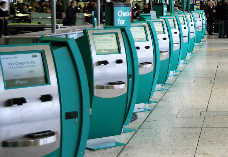 Check-in at Dublin Airport