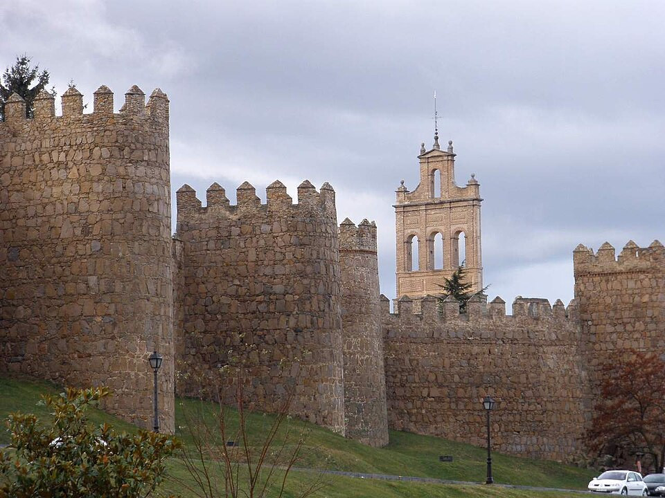 Medieval walls in Avila, Spain