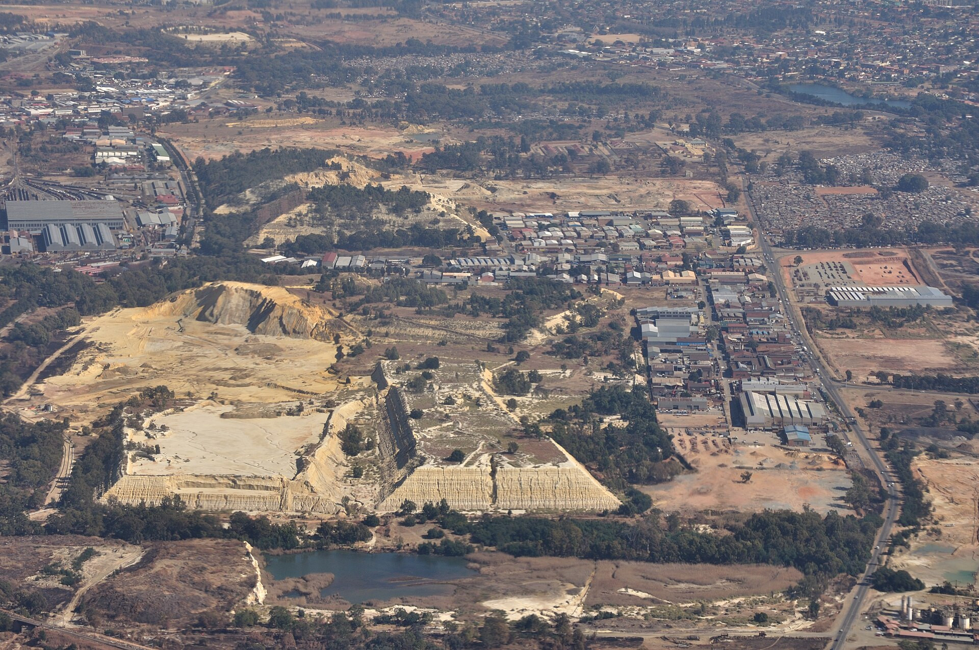 Gold mining near Johannesburg