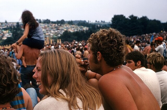 Baby boomers at Woodstock