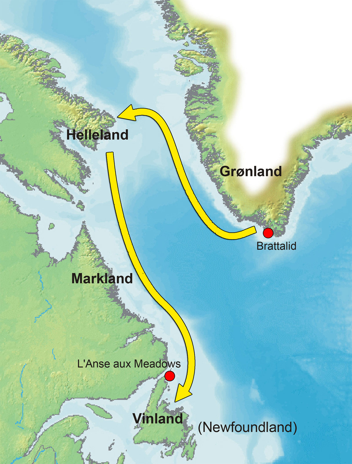 Leif Erikson s journey to the new world