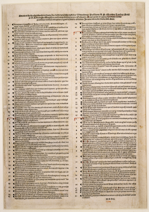 Martin Luther's 95 theses