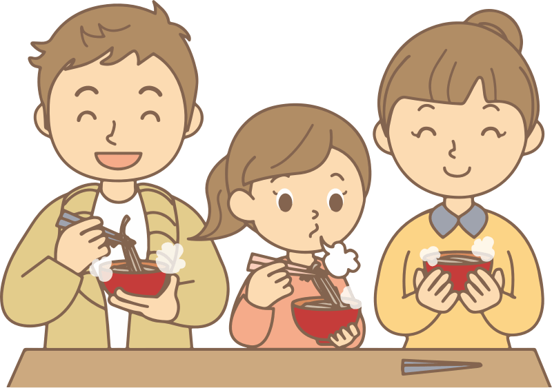 Family eating