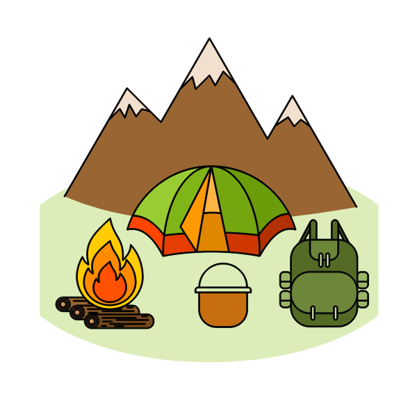 Camping holiday